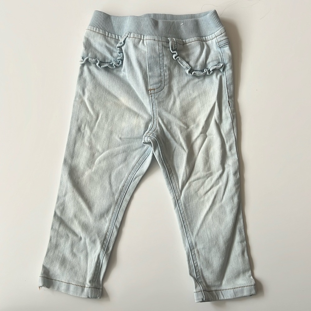 Garanimals 24M girls light blue jeans, straight leg